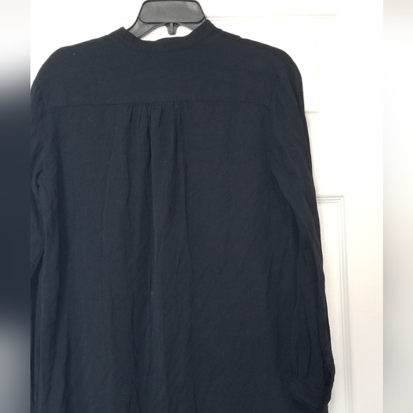 Silence + noise Shirt Dress Long Sleeve V-Neck - Picture 4 of 12